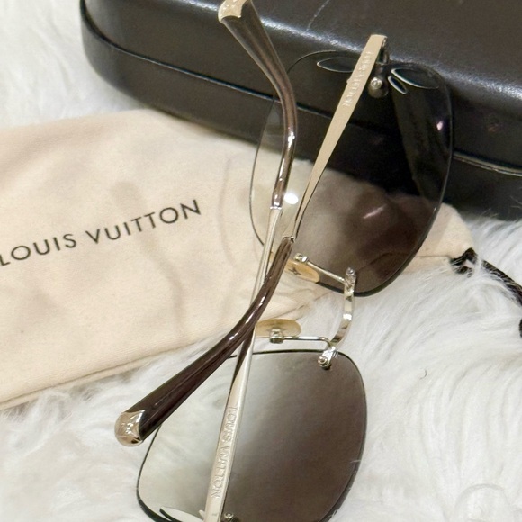 Vintage Louis Vuitton Women's Black Sunglasses - Picture 2 of 5